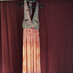 As U Wish Halter Maxi Dress Size Medium